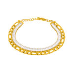 Pulsera Mujer Doble Combinada  Circonitas Marea C03103/AQ