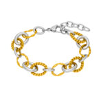 Pulsera Mujer Cadena Eslabón Bicolor Marea C03103/AZ
