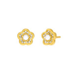 Pendientes Niña Flor Dorado Marea D03301/CH
