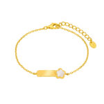 Pulsera Mujer Placa Flor Marea D03303/BK