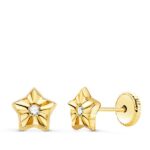 Pendientes Niña Oro 18k Estrellas N5889-5AT
