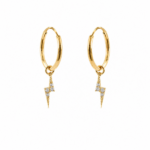 Pendientes De Aro De Oro 18K Niña Rayo 53-35-12A