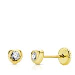 Pendientes Corazón Oro18k Niña N5998-3AT