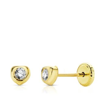 Pendientes Corazón Oro18k Niña N5998-3AT