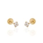 Pendientes Oro 18k Niña 187-4-3A