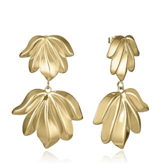 Pendientes Viceroy Acero Chapado Oro Hojas 15158E01012.
