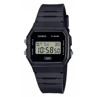 Reloj Casio Negro Unisex F-91W