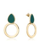 Pendientes Air De Acero En Ip Dorado Viceroy 1446P