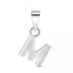 Colgante Inicial M De Plata Rodiado 9114940