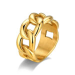 Anillo  Mujer Rocío Martín Acero Chapado Oro 9123039