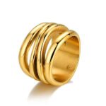 Anillo Mujer Rocío Martín Acero Chapado Oro 9123040