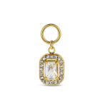 Charm Rectángulo Con Cristal Circonita Rocío Martín  9125628