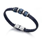 Pulsera Viceroy Cuero Azul Trenzado Ref: 6304P09013