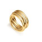 Anillo Apilable Acero Dorado Viceroy Mujer 75288A01612