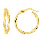 Criollas Oro 9K Amarillo Forma Retorcida 9k2678.2