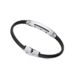 Pulsera Acero, Piel y Fibra Carbono Viceroy 14056P01010