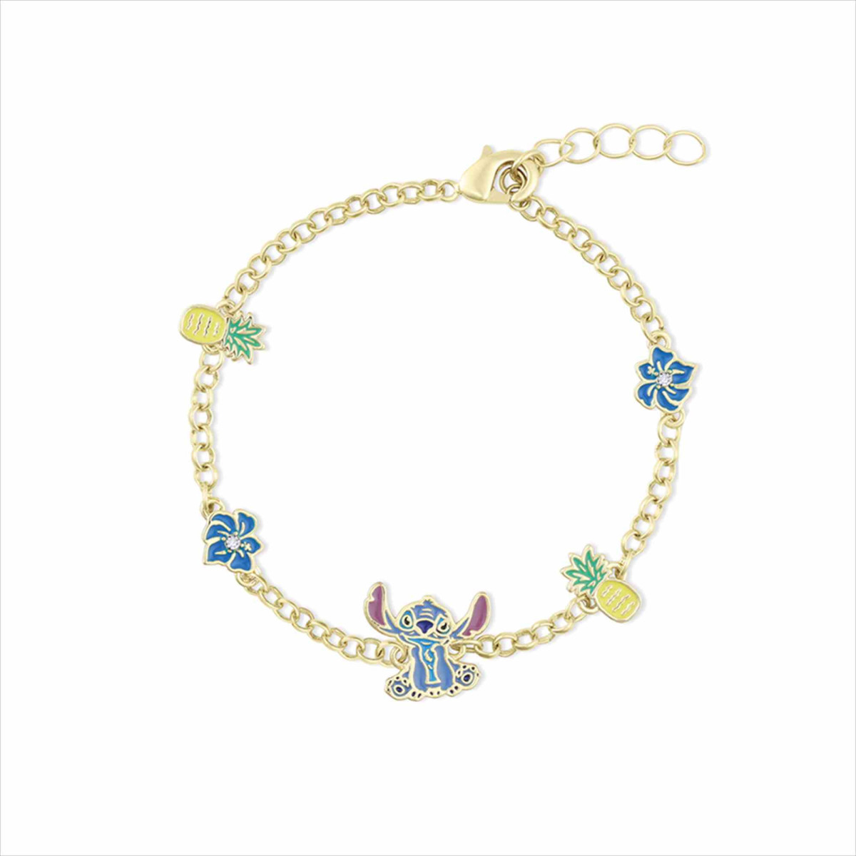 pulsera-bronce-dorado-stich-pina-y-flor