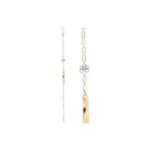 Esclavita De Oro 18k Con Flor y Placa 595-5-2P