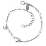 Pulsera Plata De Ley Corazones 39308