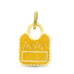 Colgante Babero De Bebé En Oro Amarillo De 9K 9K16401