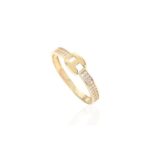 Anillo De Mujer En Oro De 18k Circonitas 547-366S