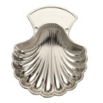 Concha Metal Plateado Grabar LU8134