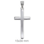 Cruz De Plata De Ley Diseño Clásico y Elegante 133-CRU-P10C