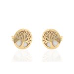 Pendientes Árbol De La Vida En Oro De 18K 209-126AP
