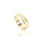Alianza Oro Amarillo 18K Centro Facetado Matizado 36-9S