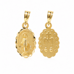Medalla Mini V. Milagrosa Oro Amarillo18k. 147-117-12