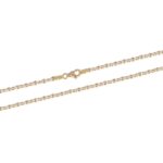 Cadena De Oro de 18k Bitono Tipo Ancla 512-572-2-60