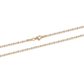 Cadena De Oro de 18k Bitono Tipo Ancla 512-572-2-60