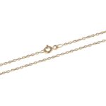 Cadena de Oro Amarillo Forzada Maciza de 60cm 574-183-60