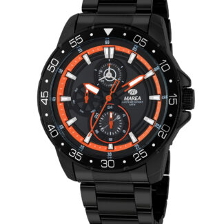 Reloj Hombre Marea Esfera Negra y Naranja B41450/3