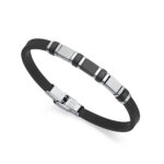 Pulsera Viceroy Hombre Negra de Acero y Silicona 14009P01010