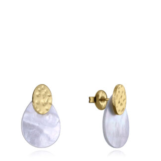 Pendientes Viceroy de Acero Dorado con Madre Perla 14079E01012