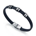 Pulsera Viceroy de Hombre en Acero y Silicona Negra 6333P09013