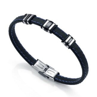 Pulsera Viceroy de Hombre en Acero y Silicona Negra 6333P09013