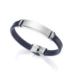 Pulsera Viceroy  Hombre en Piel Azul y Acero 6371P09013