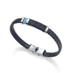Pulsera Viceroy Hombre en Piel Trenzada Azul 6453P01013