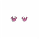 Pendientes Minnie Disney Rosa de Acero ST0042P
