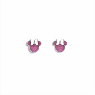 Pendientes Minnie Disney Rosa de Acero ST0042P