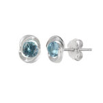 Pendientes Plata Circonita Blue Vidal&Vidal P2864C