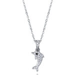 Collar Viceroy Mujer Acero con Delfín y Circonitas 15271C01000