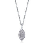 Collar Viceroy Mujer Acero con Colgante Oval y Circonitas 15272C01000