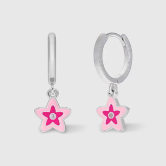 Pendientes Marea Plata para Niña con Estrella  D03601/CQ
