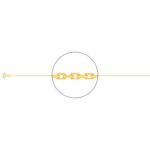Cadena Oro Amarillo de 9K. Eslabón Forzado 40cm 9KF40