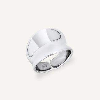 Anillo Vidal&Vidal Maxi Plisé Baño de Plata 925  X285331214