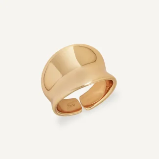 Anillo Vidal&Vidal Maxi Plisé Chapado en Oro 18K  X485421618